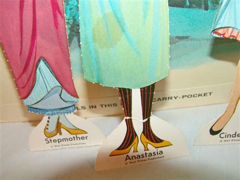 Vintage CINDERELLA Paperdolls Original 1964 Excellent Condition Disney ...