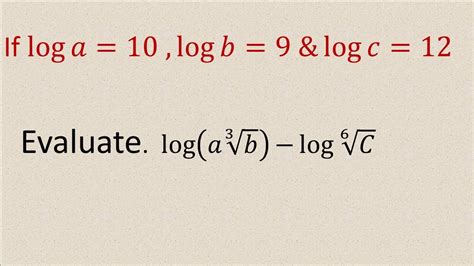 Evaluate Logarithms Worksheet