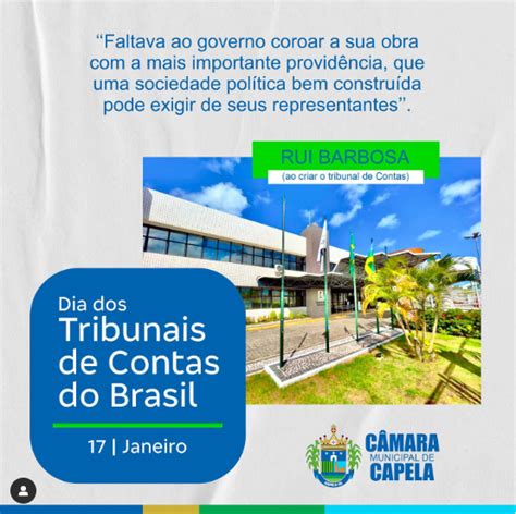 Dia do Tribunal de Contas Câmara Municipal de Capela