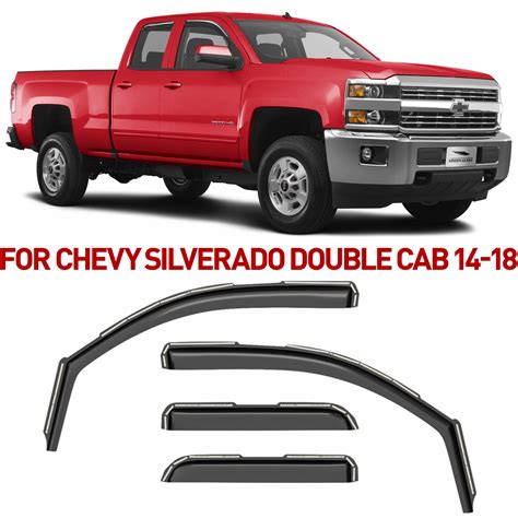 Voron Glass in-Channel Extra Durable Rain Guards for Trucks Chevrolet ...