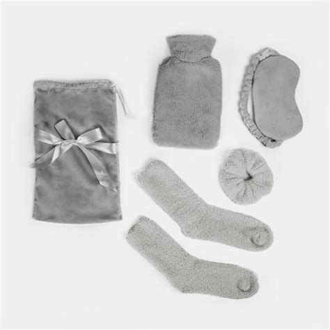 Cosy Fleece Gift Set Christmas Winter Hot Water Bottle Pc