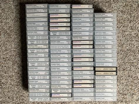 GRATEFUL DEAD LIVE Concert Digital Audio Tapes - Lot of 86 DATs from ...