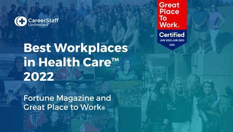 CareerStaff Named In Fortune Best Workplaces In Healthcare 2022