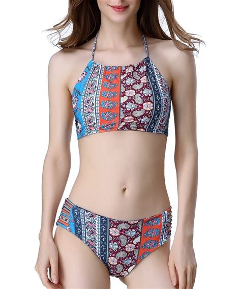 Women S Knotted String Bikini Set Thong Two Pieces Swimwear Yellow Cn Hn W W