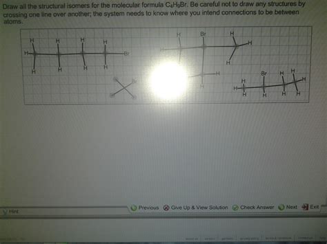 Draw All The Structural Isomers For The Molecular Formula C4H9Br