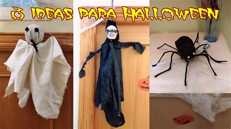 3 Manualidades para HALLOWEEN fáciles de hacer YouTube