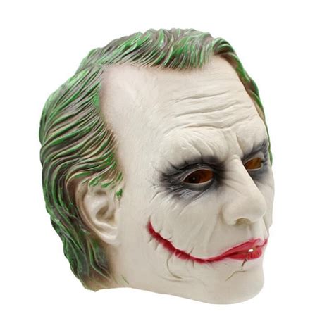 Joker Mask Realistic Batman Clown Costume Halloween Mask Adult Cosplay