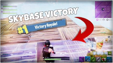 Skybase Victory Fortnite Battle Royale Skybase Challenge Youtube