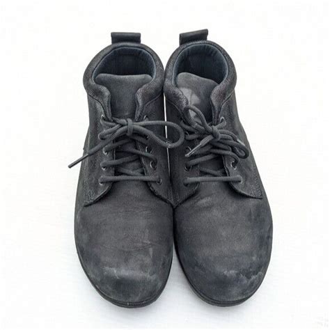 Sas Alpine Black Suede Leather Lace Up Ankle Booties Gem