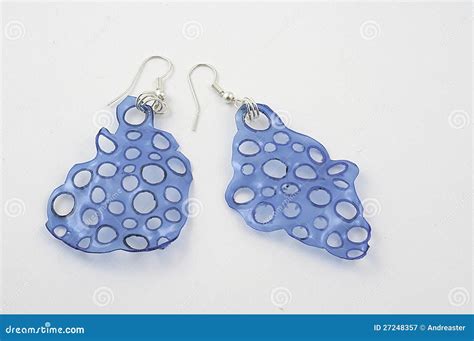 Earrings in Recycled Plastic Bottles Stock Image - Image of jewelry ...