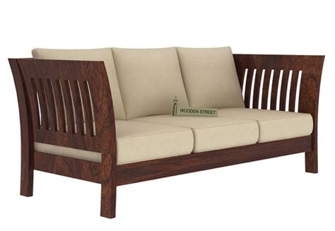 Buy Raiden Seater Wooden Sofa Structure Walnut Finish At Off