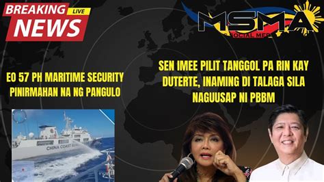 Eo Pinirmahan Na Martial Law Na Sabi Ng Mga Dds Sen Imee Di Pa