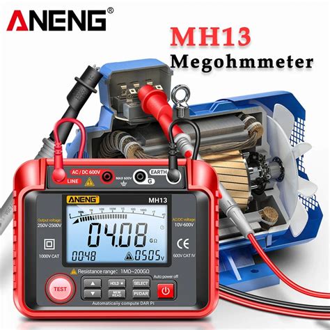 Aneng Mh Digital Multimeter Megometro Ohm Tester Insulation Earth