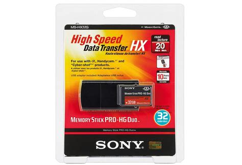 Sony Releases 32GB Memory Stick PRO HG Duo HX Digital Photography Review