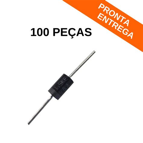 Kit 100 peças Diodo Supressor 1 5KE33A D5 4x7 5 Diodo Achei