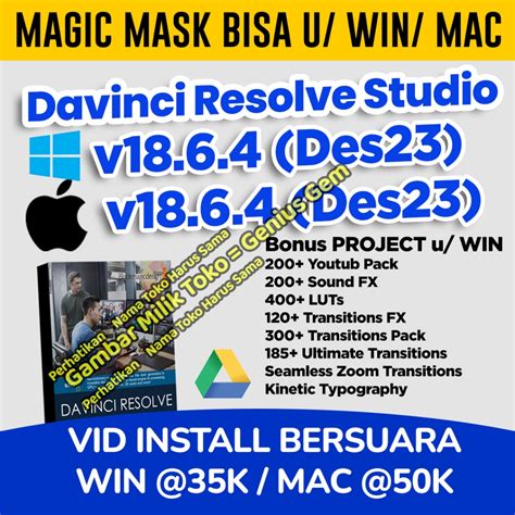 Jual Davinci Resolve Studio Allversi Shopee Indonesia