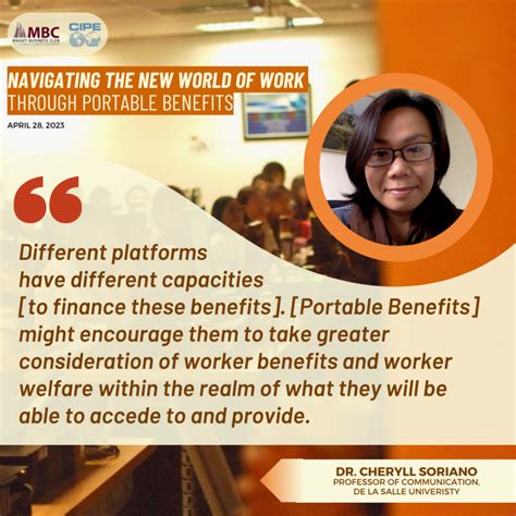 Navigating The New World Of Work Through Portable Benefits Makati