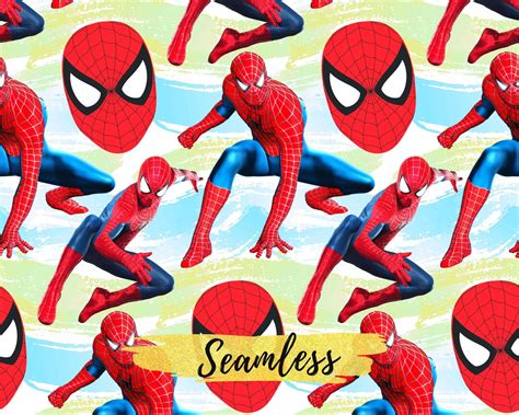 Spider Man Seamless Papers Marvel Spiderman Digital Papers Superhero