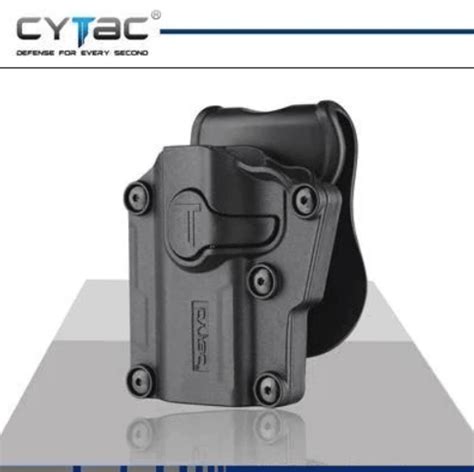 Cytac Holster Mega Fit Zurdo Negro Airsoft Defence