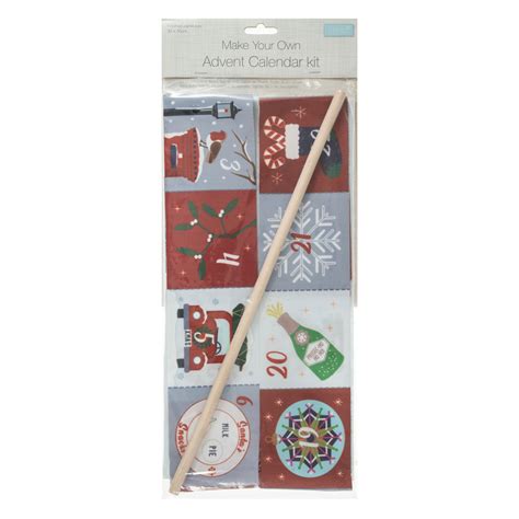 Trimits Make Your Own Advent Calendar Kit Red Sewprocrafts Ltd