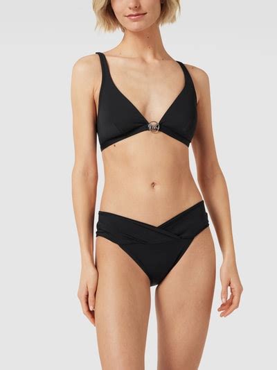 Michael Michael Kors Bikini Oberteil Mit Label Detail Black Online Kaufen