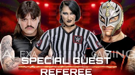 Wwe 2k24 Special Guest Referee Match Dominik Mysterio Vs Rey Mysterio Wwe Youtube