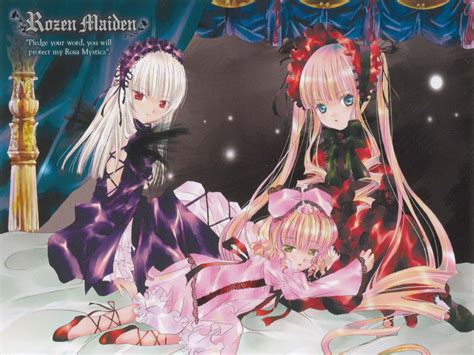 Hina Ichigo Peach Pit Rozen Maiden Shinku Suigintou R Konachan