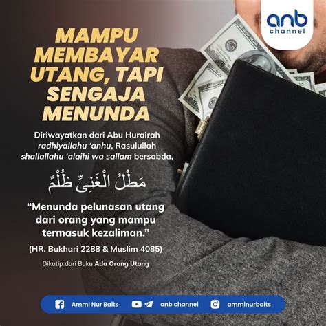 Foto Dakwah Hukum Mampu Membayar Hutang Tapi Sengaja Menunda Dalam Islam