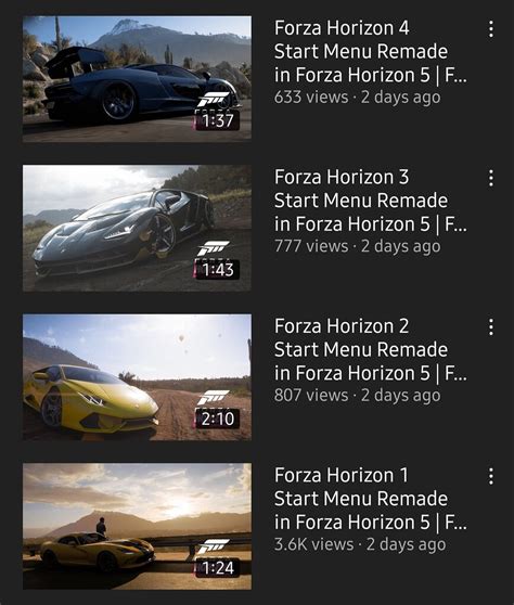 The Horizon Title Screens As A Choice To Pick After This Playlists