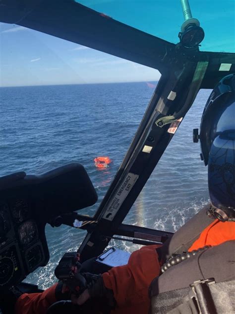 Coast Guard Rescues Fishermen In Raft Off Ocean County After Boat