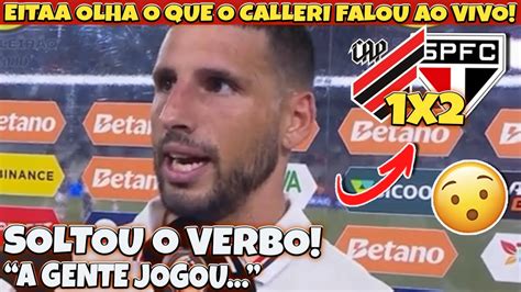 EITAA Olha o que o CALLERI falou AO VIVO após VITÓRIA FORA DE CASA