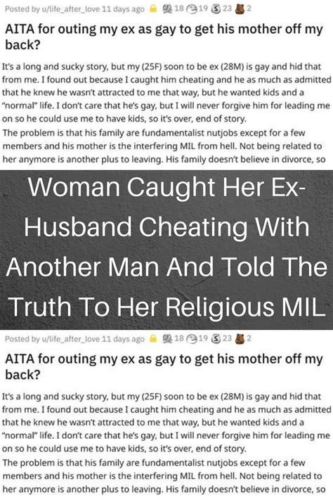 Woman Caught Her Ex Husband Cheating With Another Man And Told The Truth To Her Religious Mil