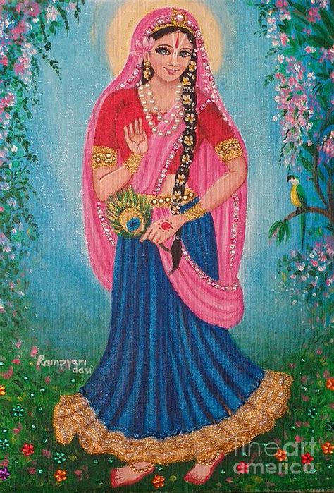 Radharani Painting by From Rampyari's Heart - Pixels