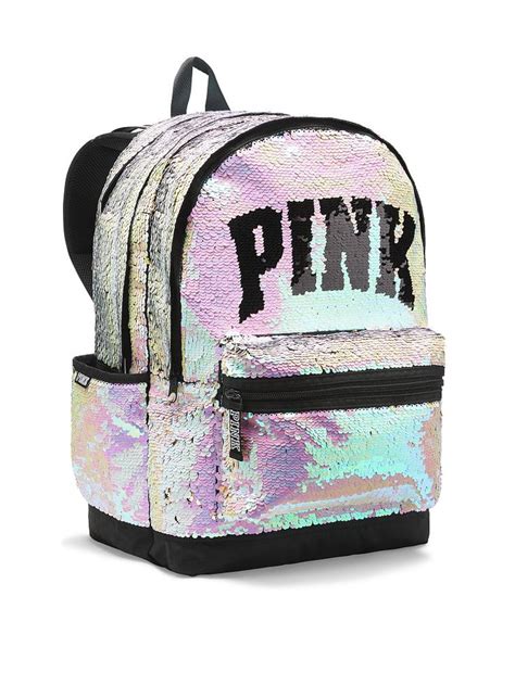 Sequin Bling Campus Backpack Pink Victoria S Secret Pink Backpack