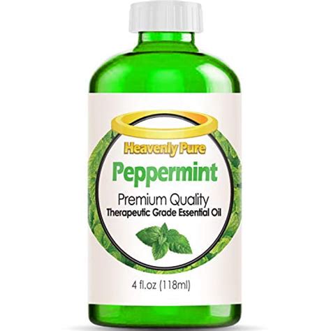 Peppermint Essential Oil Huge 4 Oz Bulk Size By Heavenly Pure 100