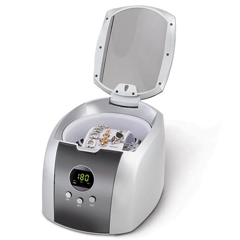 The 46,000 Hz Ultrasonic Jewelry Cleaner - Hammacher Schlemmer