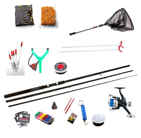 float fishing starter kit rodreelfloatslinerod resthooksshotbait