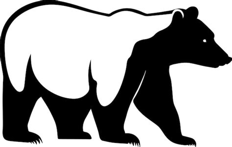 Premium Vector Polar Bear Vector Silhouette Illustration