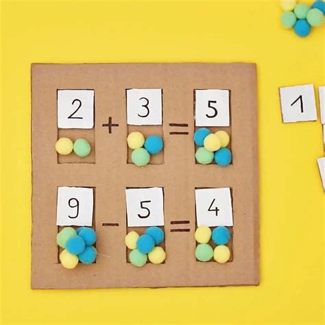 Cardboard Math Learning Board Hello Wonderful