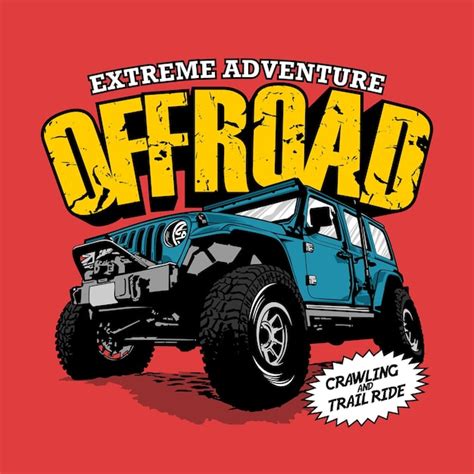 Premium Vector Offroad Adventure Graphic Illustration