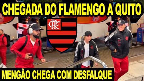 CHEGADA DO FLAMENGO EM QUITO PARA ESTREIA NA LIBERTA MENGÃO