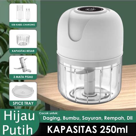 Jual Usb Mini Chopper Portable Blender Mini Penggiling Bumbu Daging