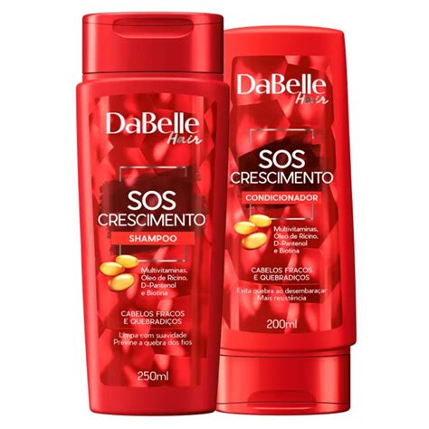 Kit Dabelle Sos Crescimento Shampoo E Condicionador Ml Shopee Brasil