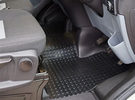 Tailored Fit Durable Black Rubber 3pc Floor Mats Renault Trafic Minibus