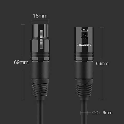 Ugreen Przed U Acz Kabel Audio Przew D Mikrofonowy Do Mikrofonu Xlr