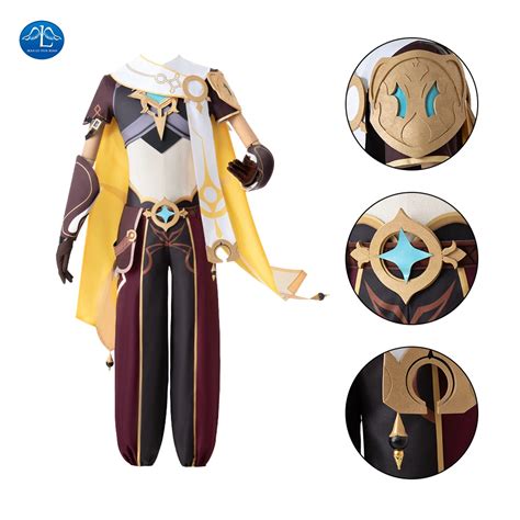 Game Genshin Impact Kong Cosplay Costume Male Traveler Aether Outfit Custom Made Free Shipping