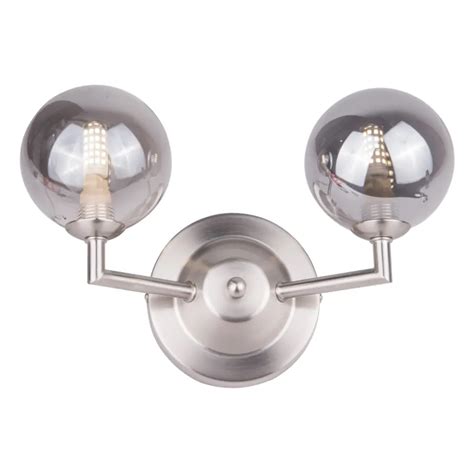 Magnalux Bar02scwl Barbara Double Wall Light In Satin Chrome Uk