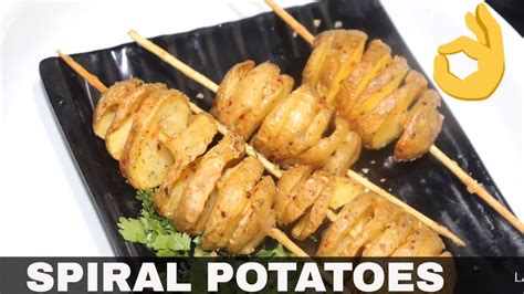 Crispy Spiral Potatoes Tornado Recipe Potato Trister Recipe Youtube