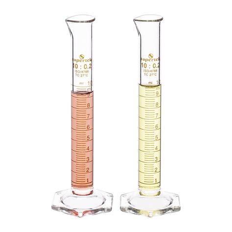 Supertek Ml Set Of Glass Measuring Cylinder With Graduation