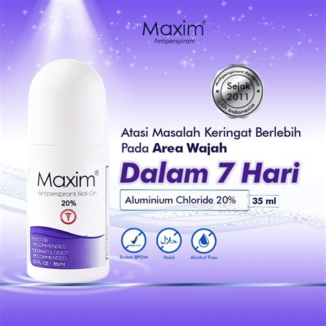 Jual Maxim Antiperspirant Roll On Solusi Ampuh Mengatasi Keringat